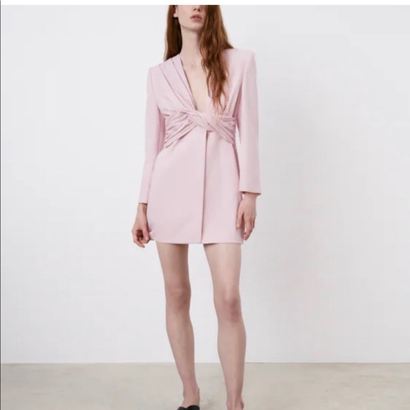 Zara Draped Blazer Jacket Dress - Picture 3 of 16